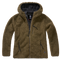 Veste polaire Brandit coupe femme à capuche maille peluche et trois poches à glissière