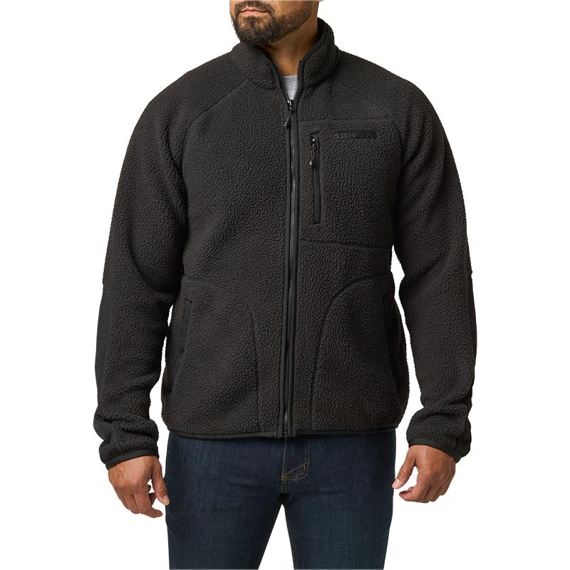 Veste polaire HQ Tech Fleece 5.11 Tactical sherpa pebble empiècements nylon N6