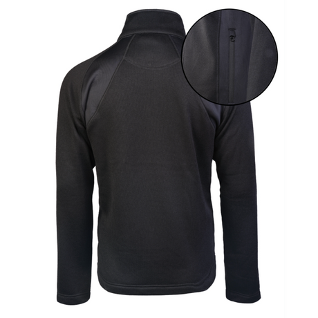 Veste polaire Mil-Tec Structure Fleece aiguilletée 360 g/m² avec inserts élastiques latéraux