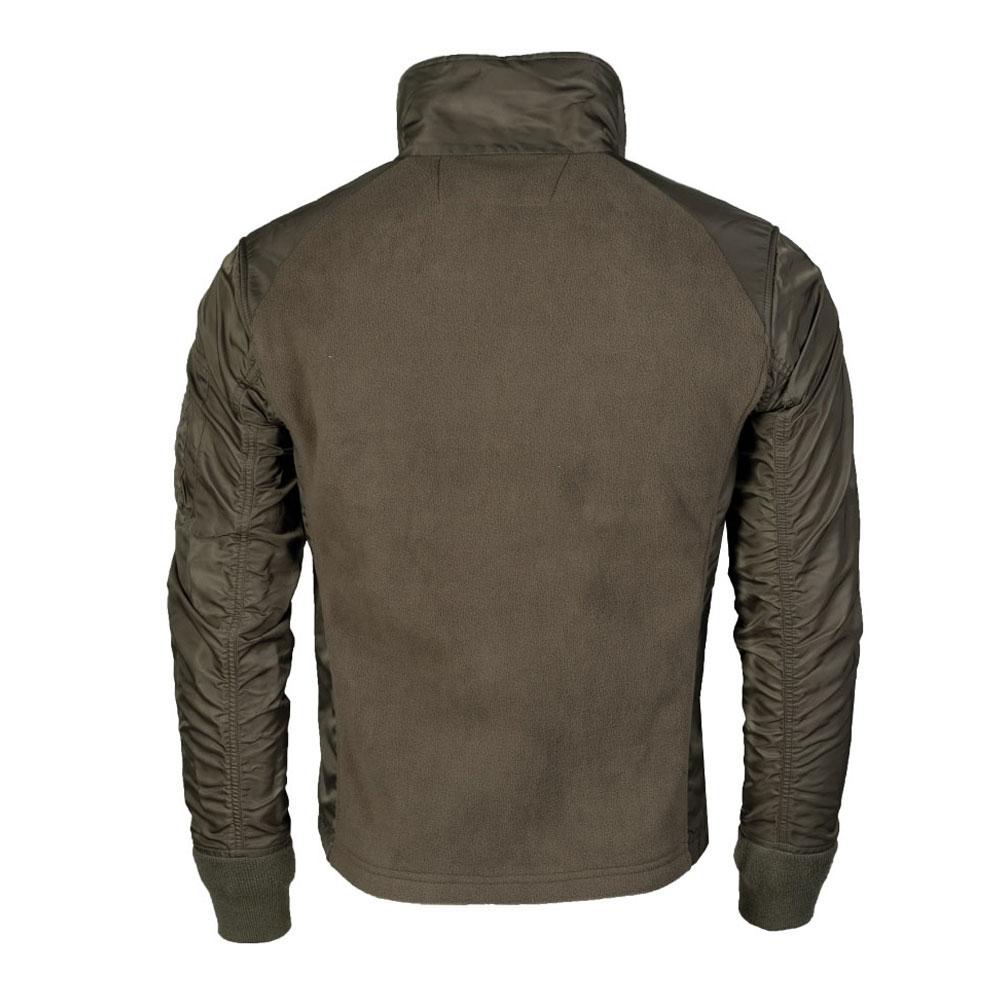 Veste polaire Mil-Tec USAF style aviateur torse polaire manches nylon avec fermeture éclair deux sens