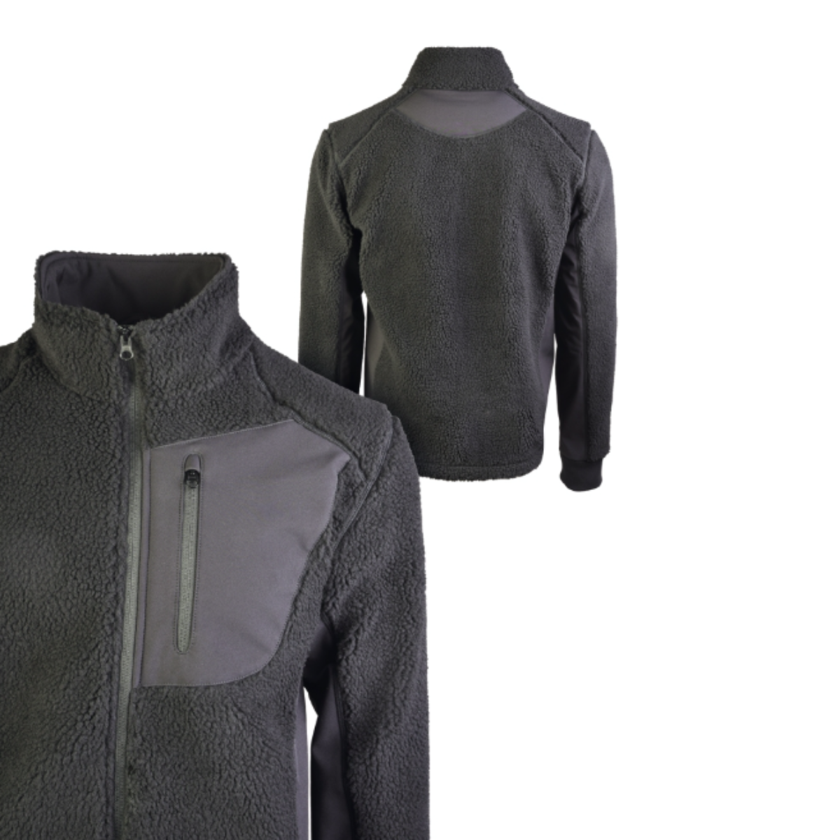 Veste polaire Sherpa Mil-Tec Bearforce avec inserts softshell latéraux
