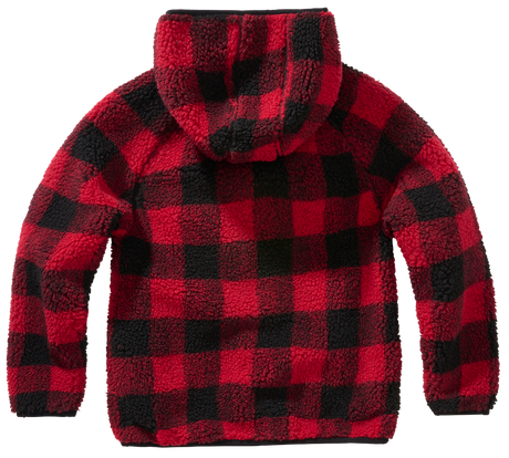 Veste polaire enfant Brandit Teddyfleece à capuche maille peluche et quatre poches