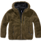 Veste polaire enfant Brandit Teddyfleece à capuche maille peluche et quatre poches