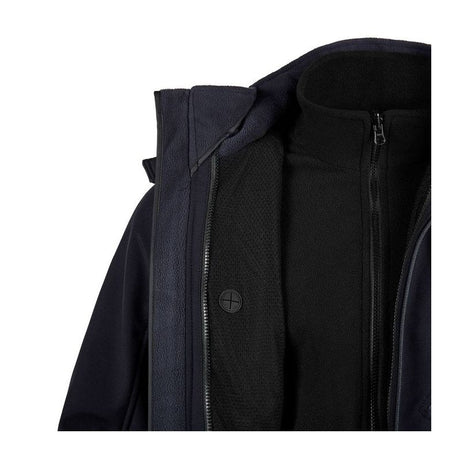 Veste softshell Ares Elite 3 en 1 doublure polaire et capuche amovibles aération