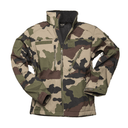 Veste softshell Mil-Tec SCU14 à laminé trois couches polyester-élasthanne membrane respirante et polaire intérieure
