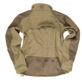 Veste softshell Mil-Tec Tactical Plus laminé trois couches colonne 8000 mm avec boucles pouces et compartiments protection