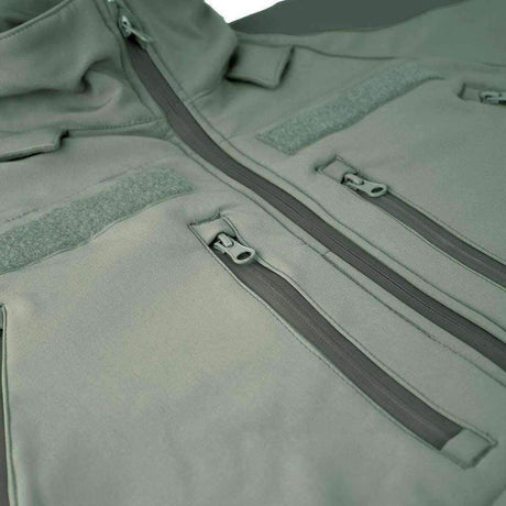 Veste softshell Mil-Tec Tactical Plus laminé trois couches colonne 8000 mm avec boucles pouces et compartiments protection