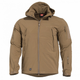 Veste softshell Pentagon Artaxes membrane Storm|Tex 8 000 mm coudes renforcés capuche escamotable
