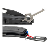 Couteau pliant PDK Engraver's Edition No Evil ASP lame gravée de 8,89 cm
