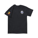 Tee-shirt imprimé ASP 100 % coton col et épaules rubanés coutures double aiguille