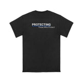 Tee-shirt imprimé ASP 100 % coton col et épaules rubanés coutures double aiguille