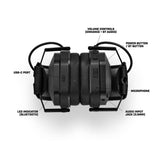 Casque antibruit électronique AXIL MX PRO SNR 30 amplification 6X Bluetooth 5.3 et USB-C