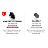 Oreillettes de protection auditive AXIL XCOR 27 à 29 dB SNR commande tactile recharge USB-C