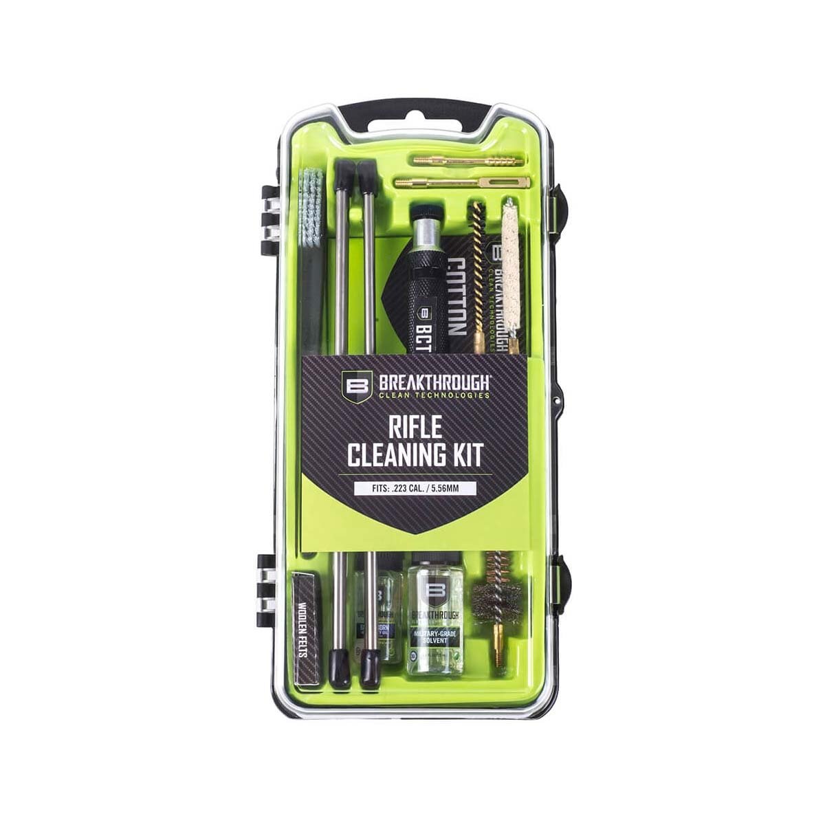 Brosse de porte-culasse AR-15 Breakthrough en nylon rigide à noyau laiton 8-32