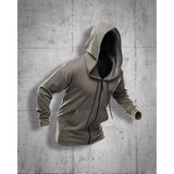 Cardigan à capuche femme GK Undercover Anonymous maille 350 g/m² deux poches