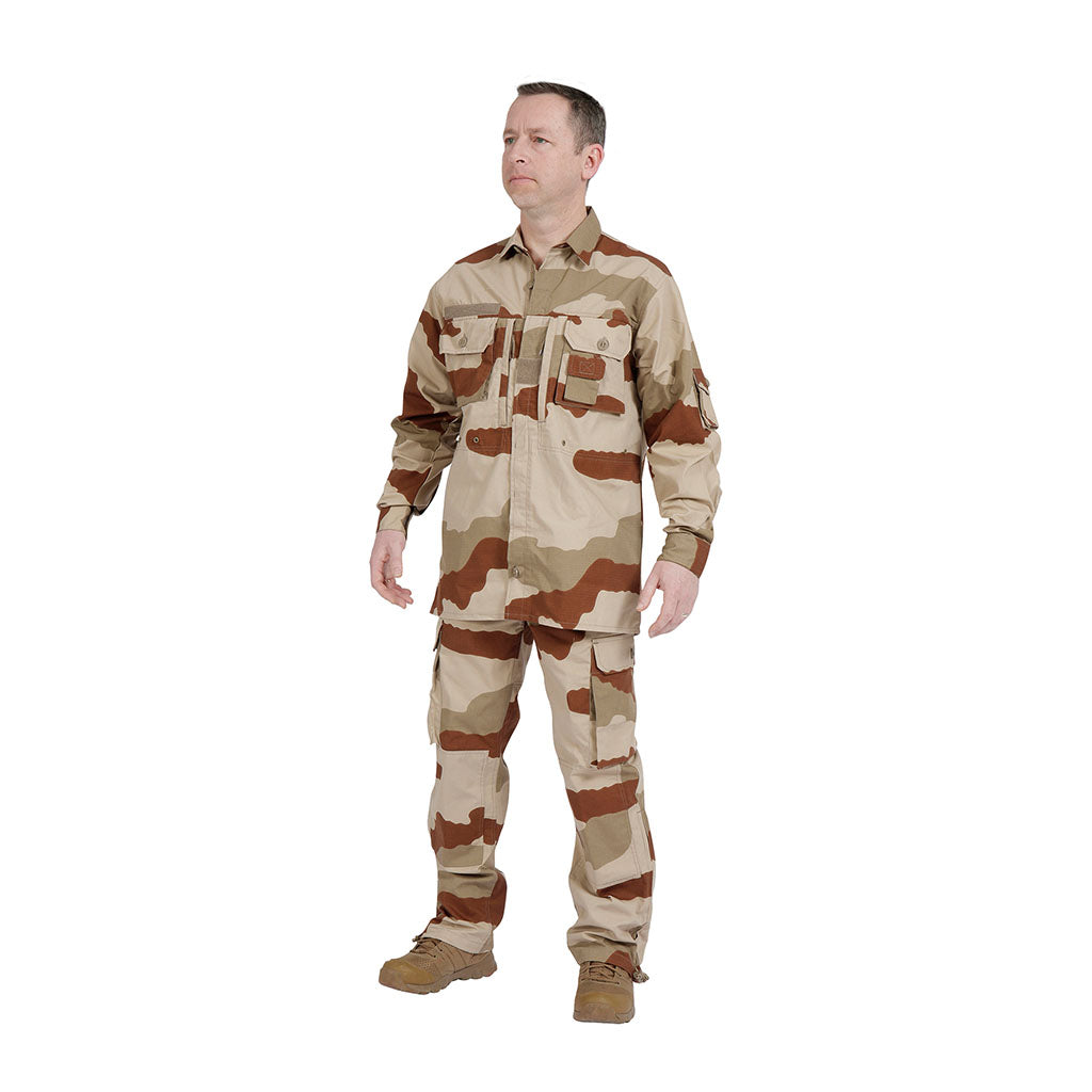 Chemise de combat Ares en polycoton ripstop traitée téflon infrarouge UV et moustiques