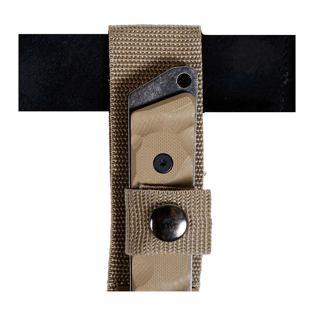 Couteau à lame fixe Ares Akuso Tanto manche G10 longueur totale 25,3 cm étui Kydex