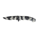 Couteau pliant Ares Black Bee manche aluminium lame semi-crantée 10 cm ouverture une main