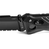 Couteau pliant Ares CAC armée française lame Nitrox brise-vitre et clip réversible