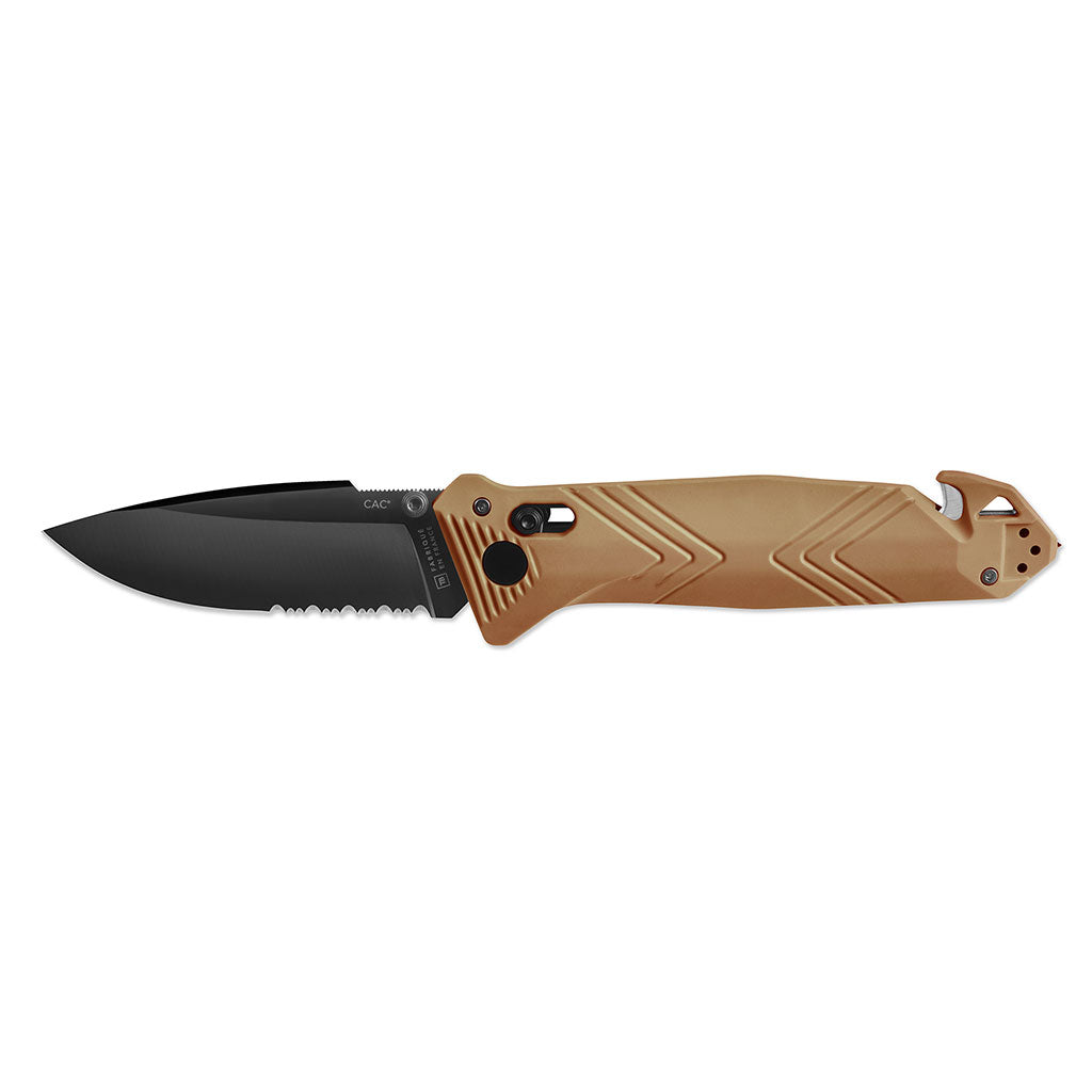 Couteau pliant Ares CAC armée française lame Nitrox brise-vitre et clip réversible