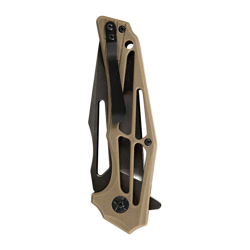 Couteau pliant Ares Karacal lame sur double roulement à billes blocage par platine