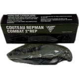 Couteau pliant Ares Repman Combat lame AUS-8 de 7 cm manche G10 sculpté 75 grammes