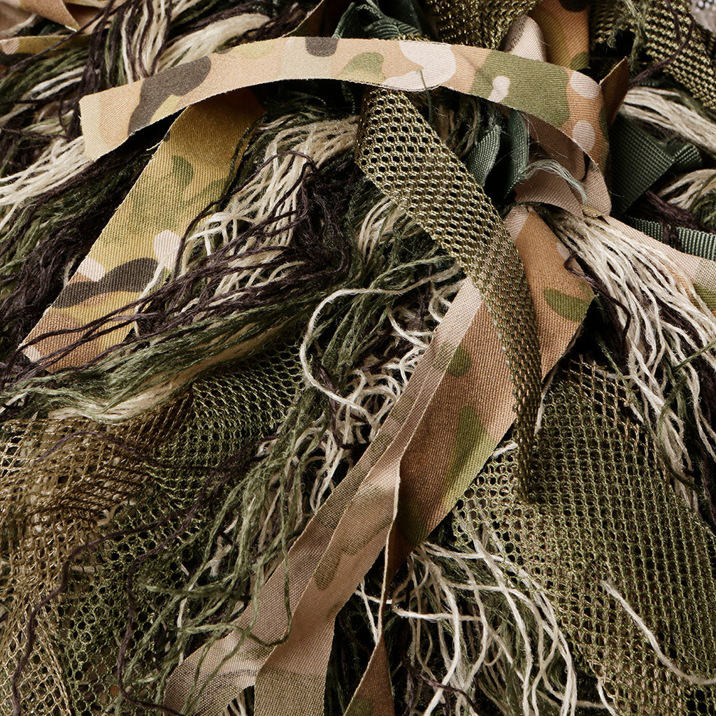 Couvre-casque Ghillie Ares pour casque FELIN fibres longues à retailler par l'utilisateur