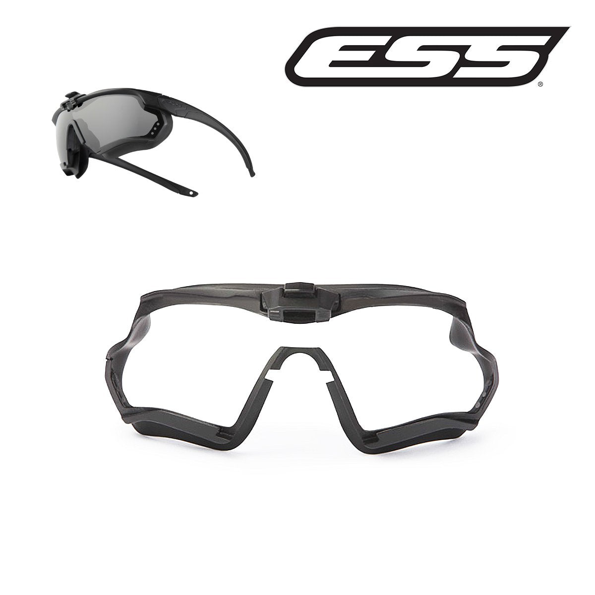 Kit lunettes balistiques ESS Crossblade 2 écrans polycarbonate 2,4 mm EN 166