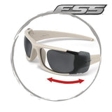Kit lunettes balistiques CDI Terrain ESS, 2 paires de verres et bandeau élastique