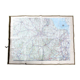 Porte-carte d'état-major Ares grand modèle en vinyle transparent pour carte topographique