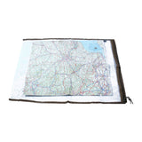 Porte-carte d'état-major Ares petit modèle en vinyle transparent pour feuille repliée