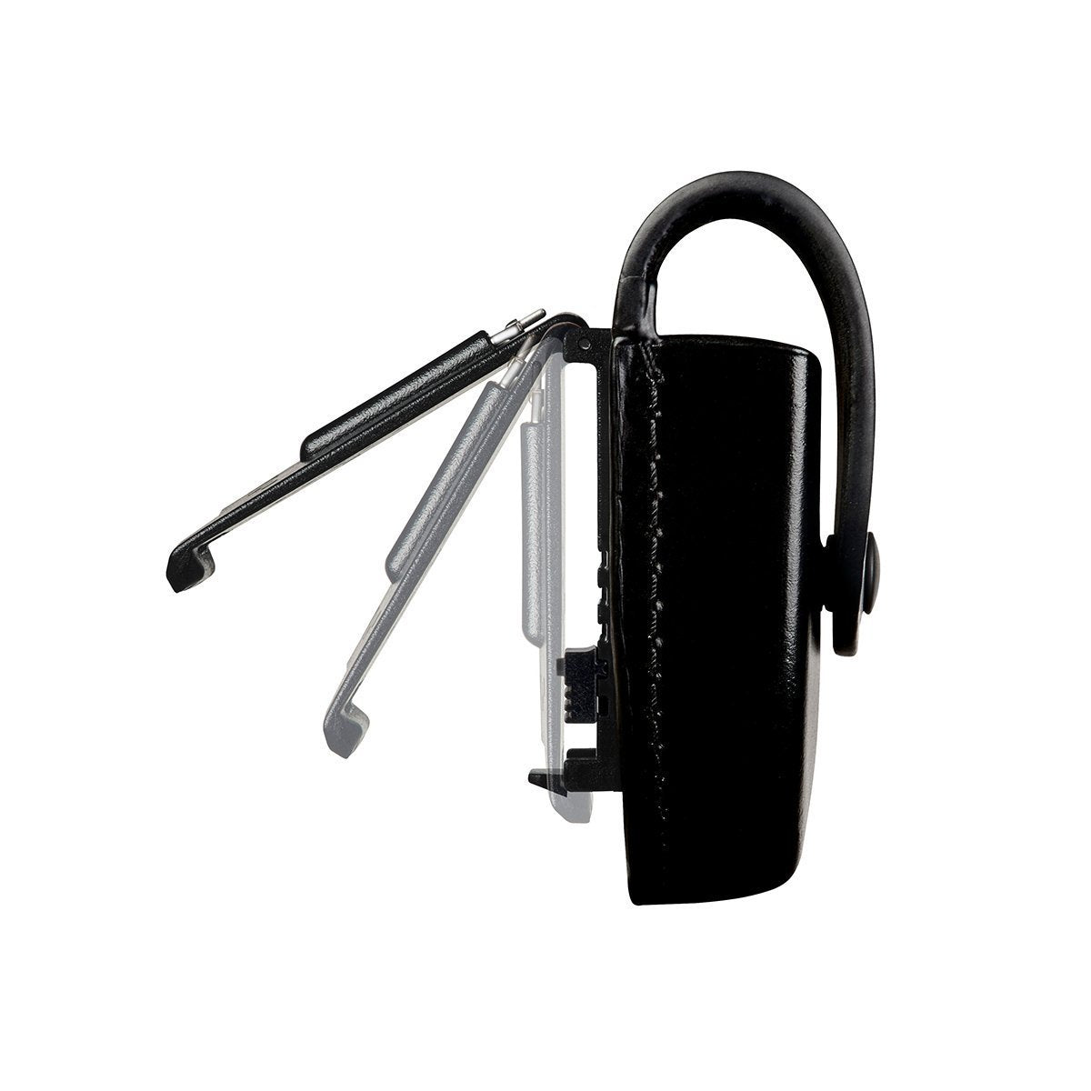 Porte-menottes Centurion ASP en cuir avec couvercle de protection et boucle Snap-Loc