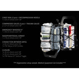 Poche médicale modulaire Frog Pro Orthos 21 x 14 cm avec portage de garrot intégré