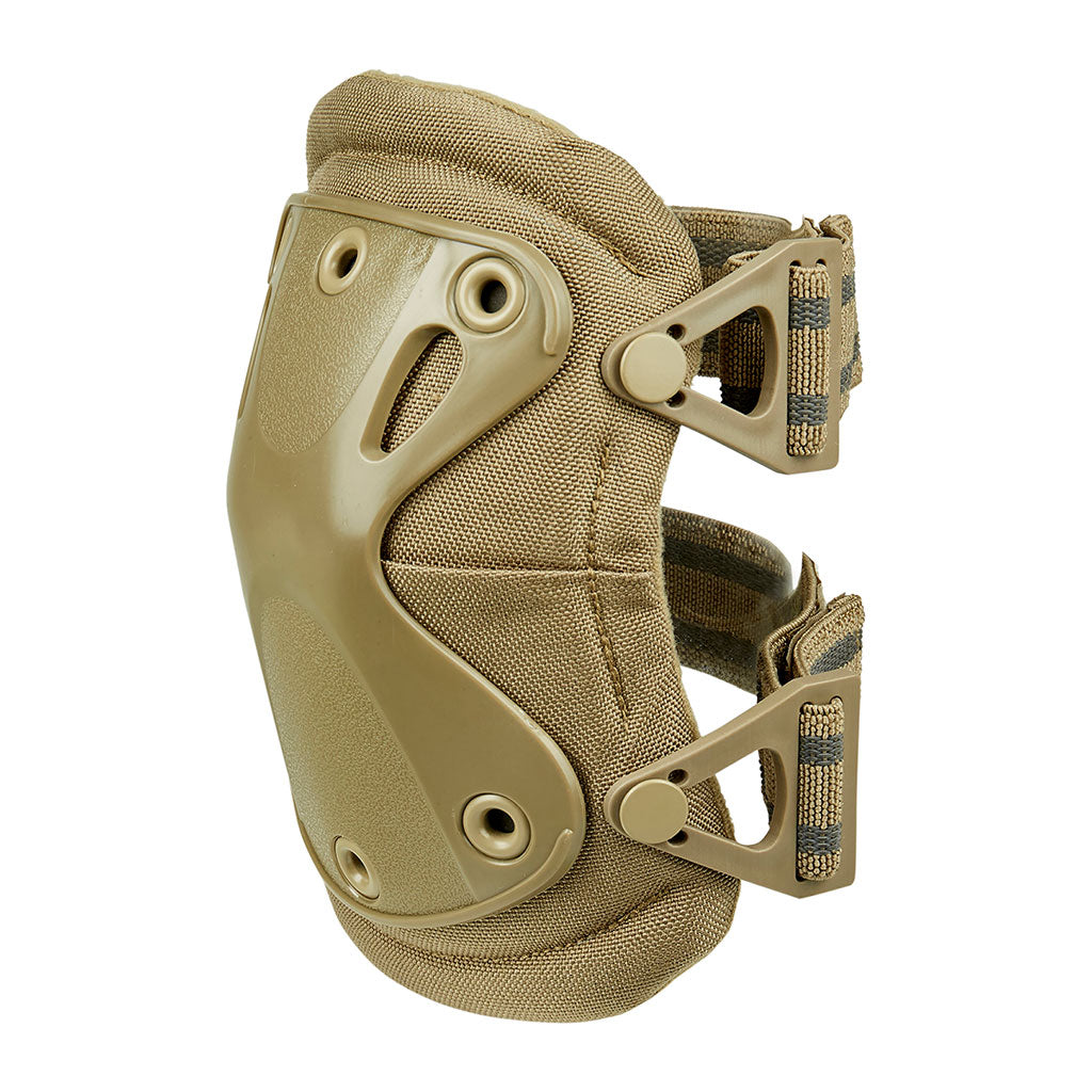 Genouillère de protection Ares nylon 1000 deniers coque semi-rigide et mousse incorporée