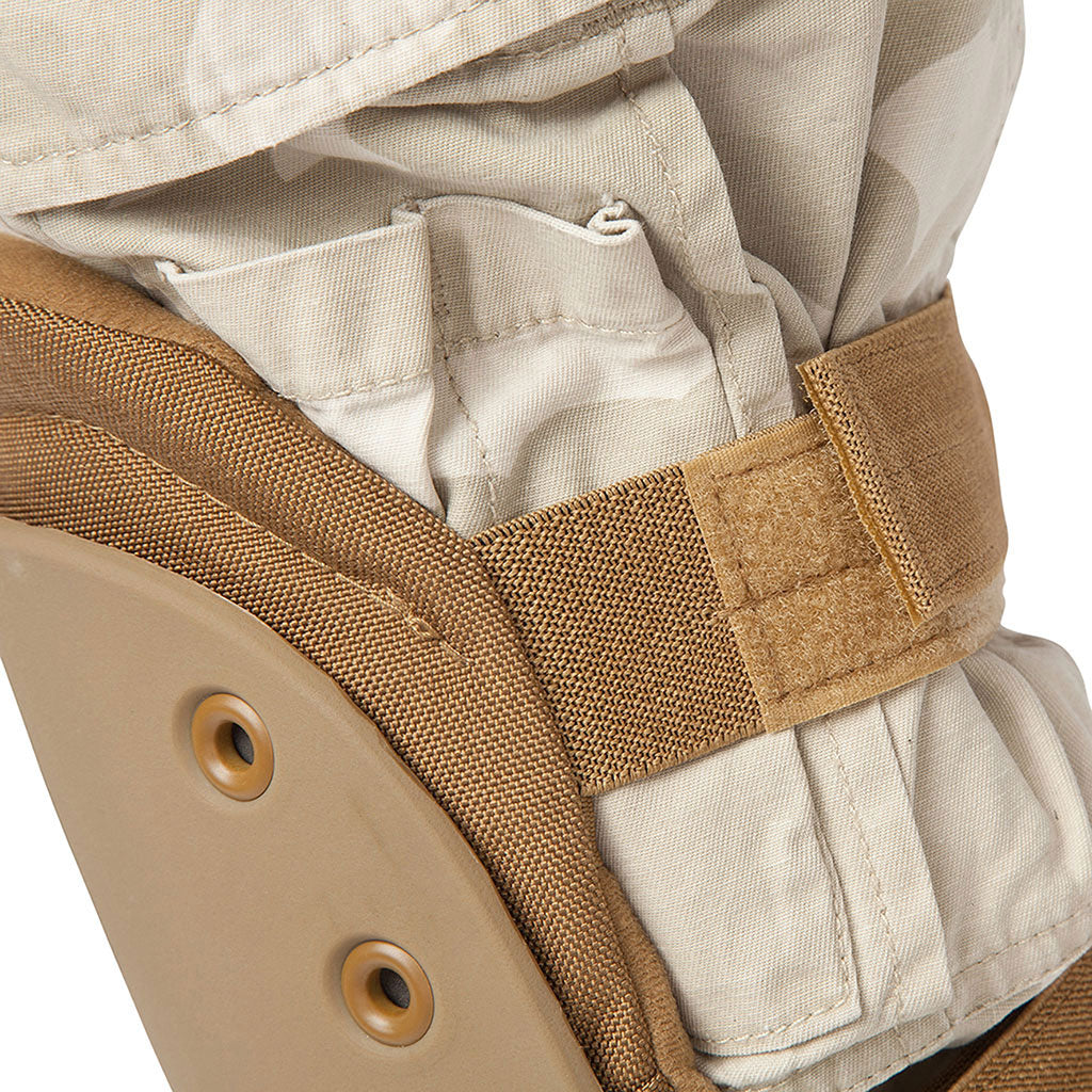 Genouillère de protection Ares nylon 1000 deniers coque semi-rigide et mousse incorporée