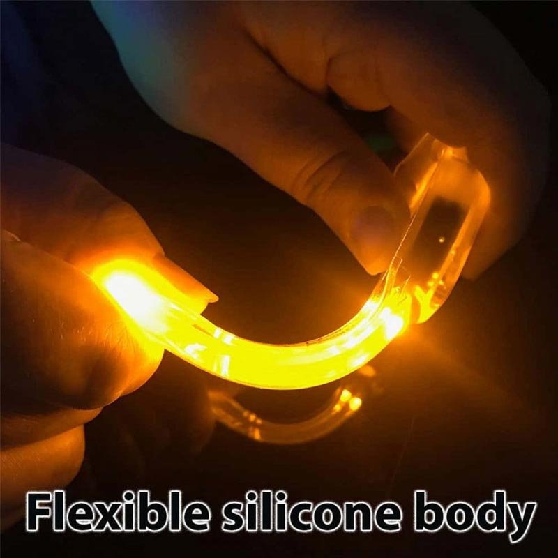 Lampe marqueur Flexi-Light V3 en silicone 8 lumens étanche 100 m à support auto-agrippant