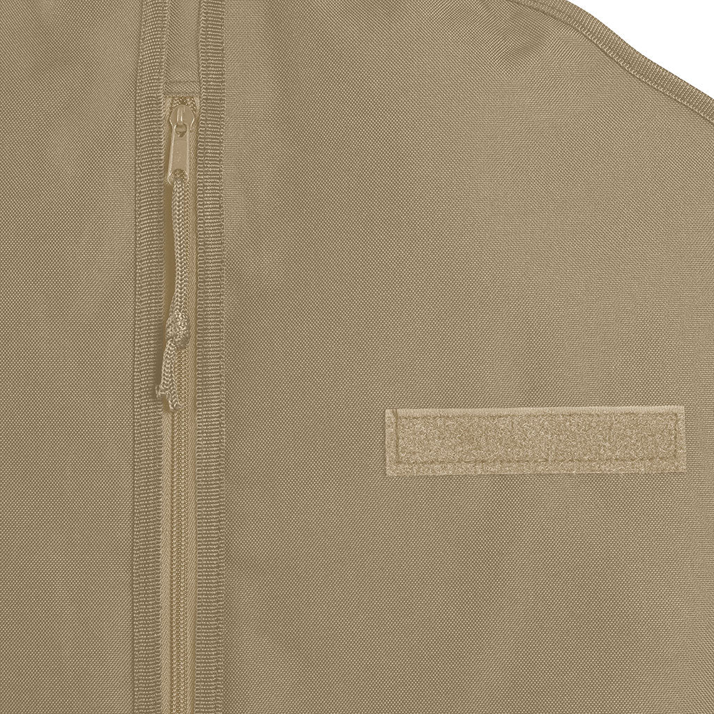 Housse à habits Ares à fermeture à glissière avec fenêtre transparente et porte-bande patronymique