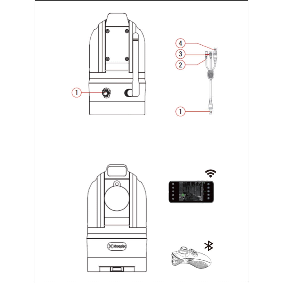 Caméra thermique dôme Nocpix M6T25S capteur 640 x 512 px télémètre 1200 m IP56