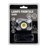 Lampe frontale Ares Hawk 500 lumens rechargeable USB-C à boîtier inclinable