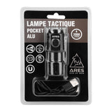 Lampe torche Ares Pocket en aluminium 2000 lumens rechargeable à culot magnétique