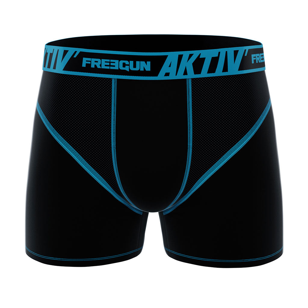 Lot de 2 boxers Ares en microfibre extensible à séchage rapide doublure coton