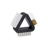 Brosse d'entretien Lowa Dreiecksbürste laiton nylon gomme et lamelles de crêpe