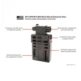 Outil d'armurier Magpul BEV Block AR15/M4 en polymère tenon de verrouillage acier