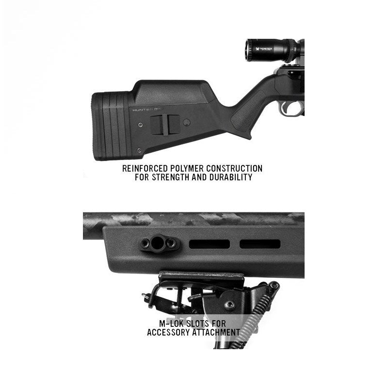 Crosse Magpul Hunter X-22 pour Ruger 10/22 en polymère renforcé et aluminium anodisé