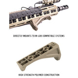 Poignée avant inclinée M-LOK AFG Magpul à fixation directe 34 g visserie incluse