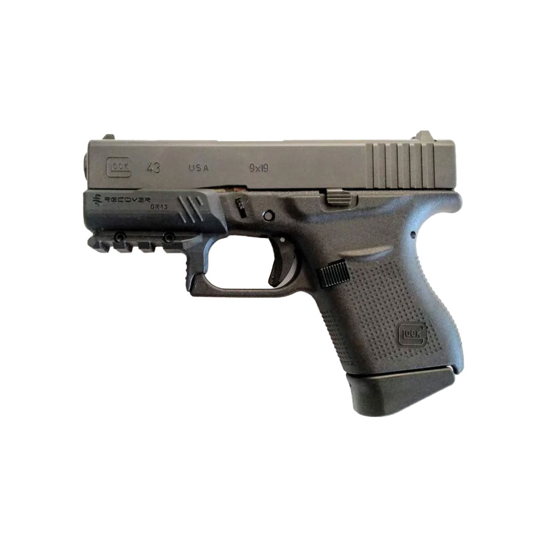 Adaptateur de rail Picatinny Recover GR43 Mantis pour Glock 43, 43X et 48, 25 g