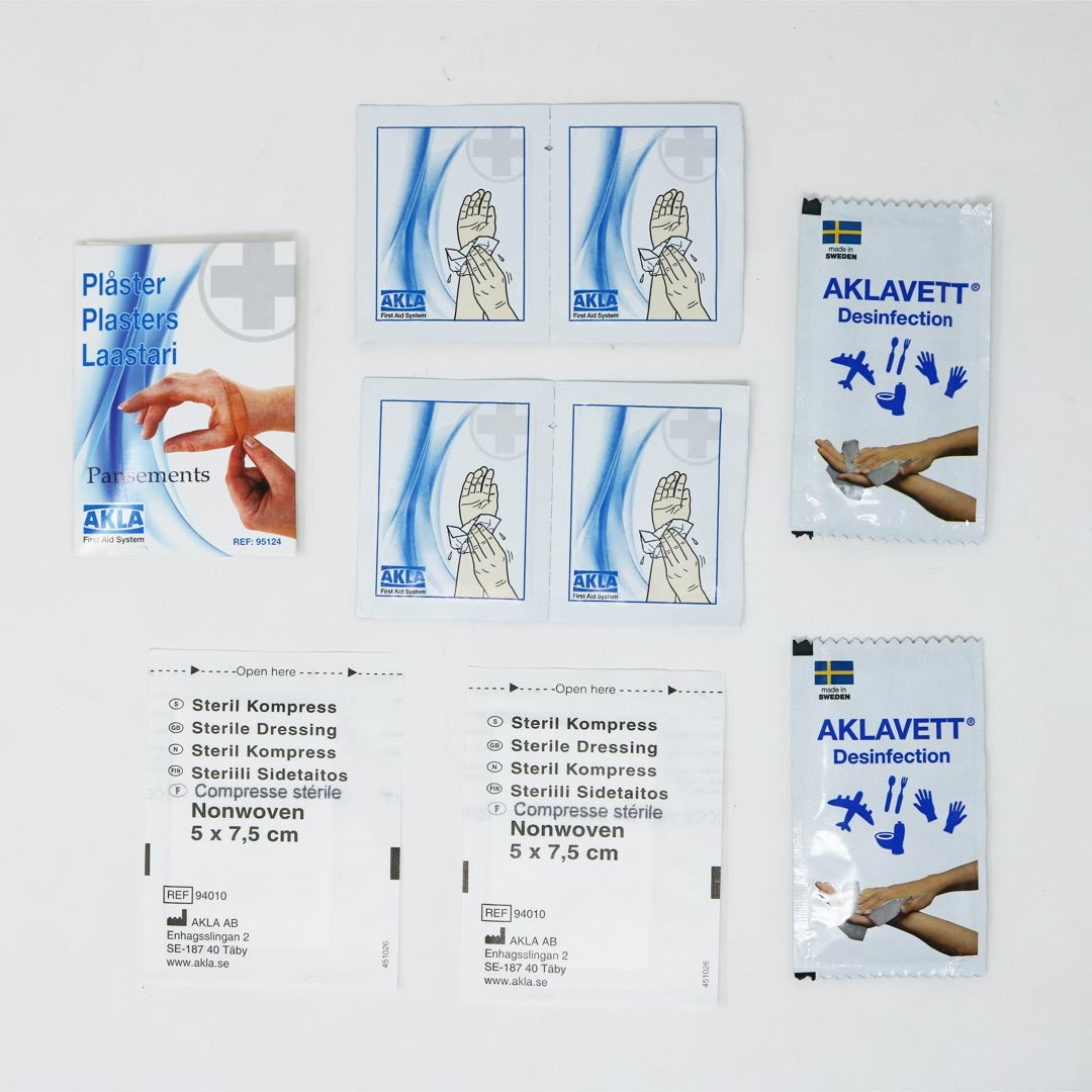 Kit de premiers secours Akla BOOBOO 17 éléments pour petites plaies notice en français