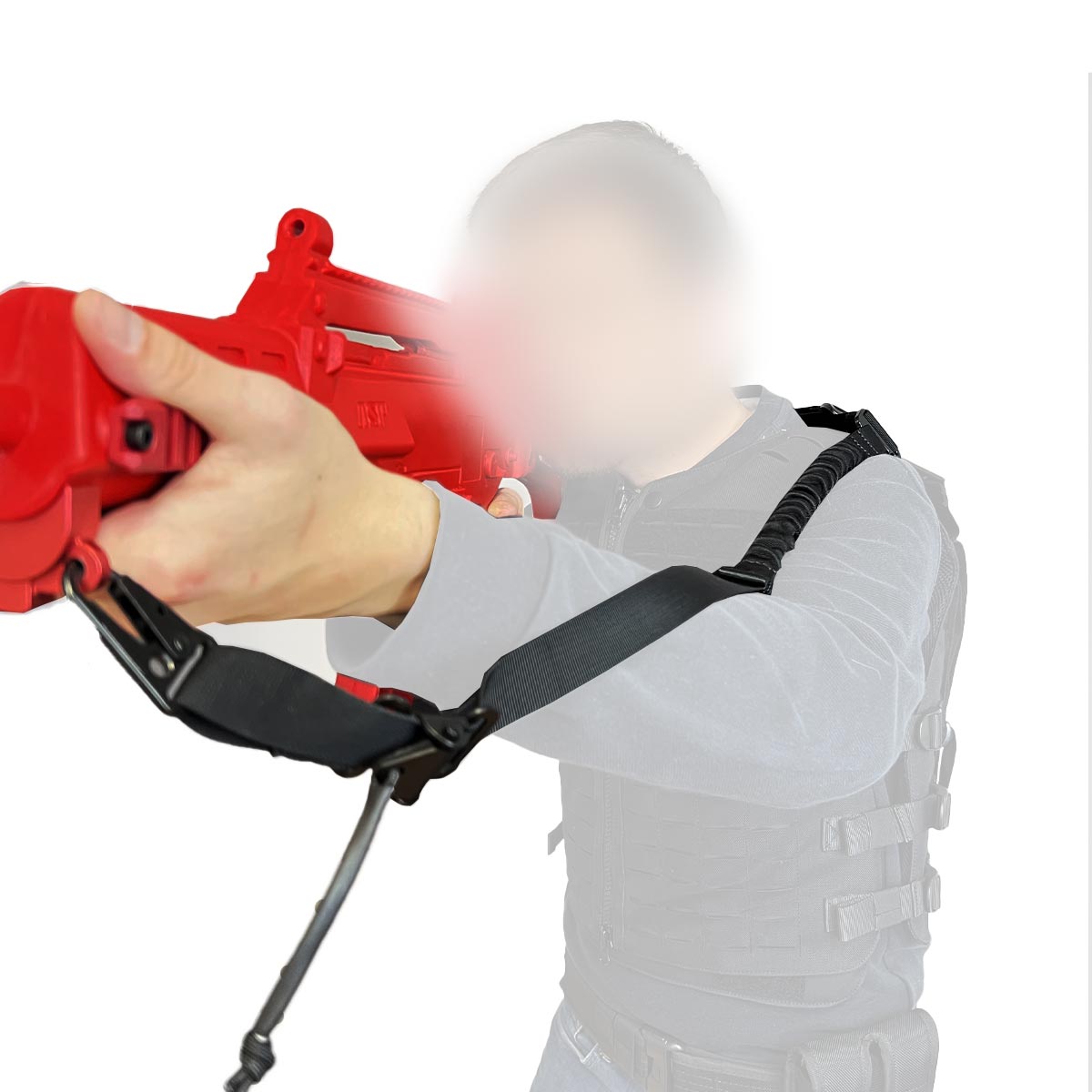 Sangle d'arme 2 points Vigilant DUKA en nylon Cordura avec tirette de réglage rapide