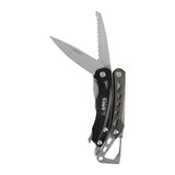Pince multifonctions Ares Crabe Mini 6 outils avec mousqueton intégré et clip métallique