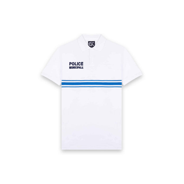 Polo de service manches courtes boutonné GK Professional Police Municipale emplacement de grade